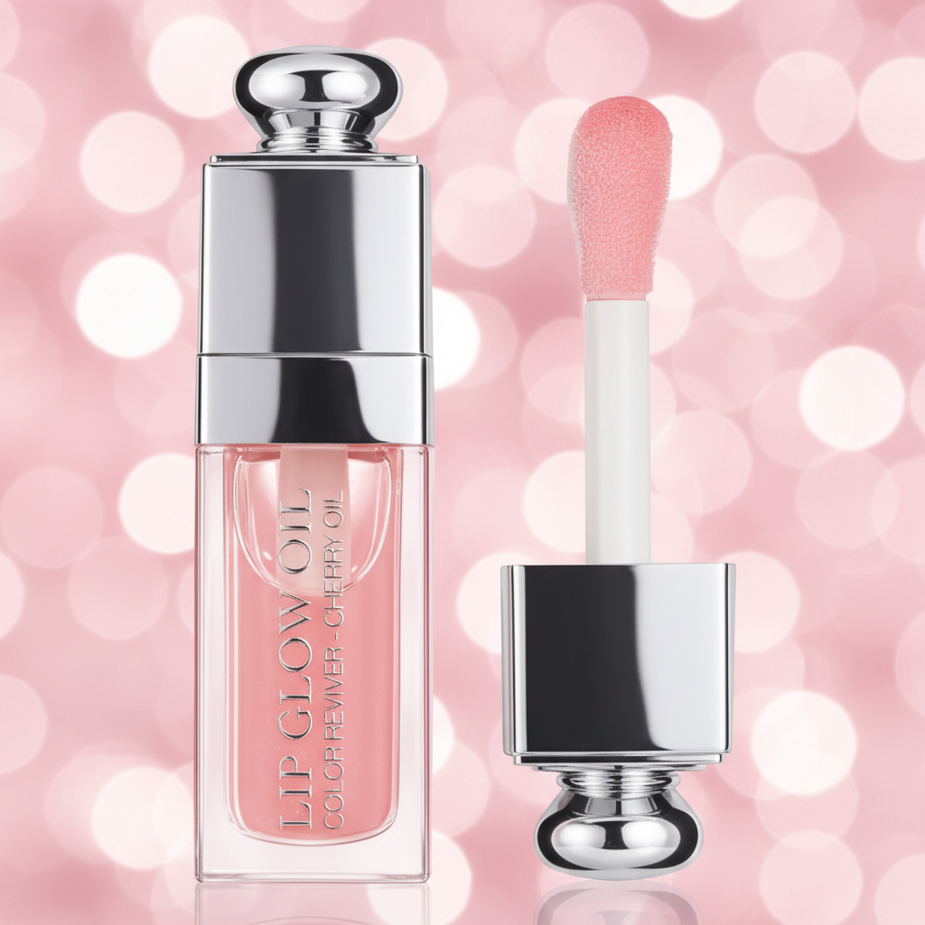 Blush Lip Glow Oil Close-Up