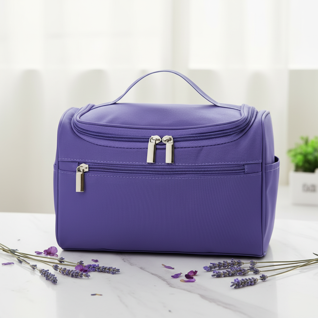 Purple bag lavender lifestyle