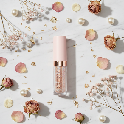 Avierll Rose Gold Eyeliner - Marble Flat Lay