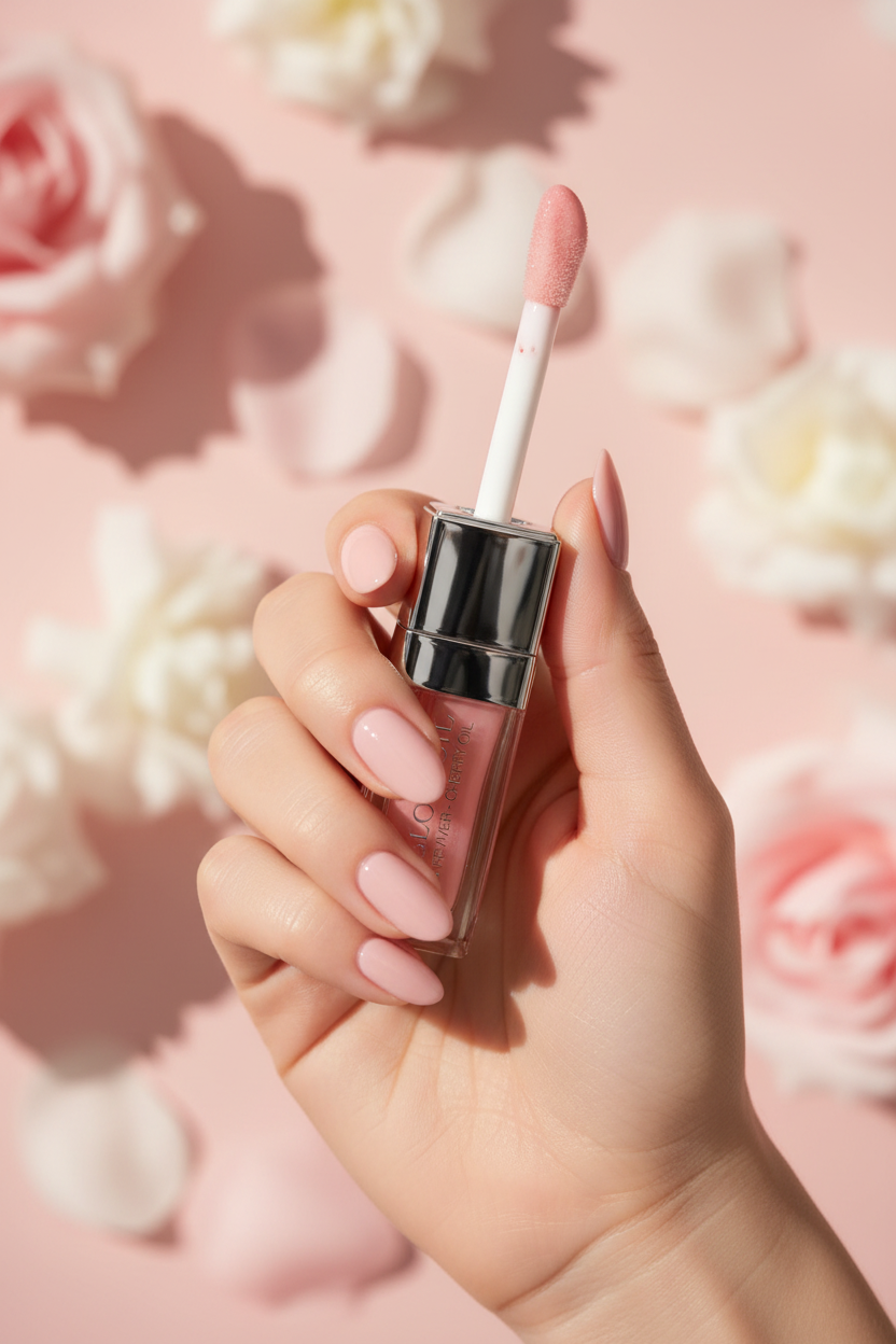 Blush Lip Glow Oil Lifestyle Shot