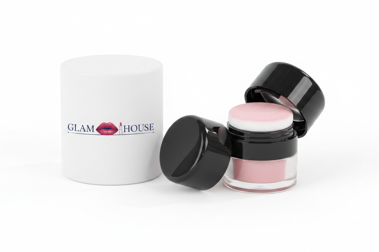 Blush Powder with White Glam House Packaging
