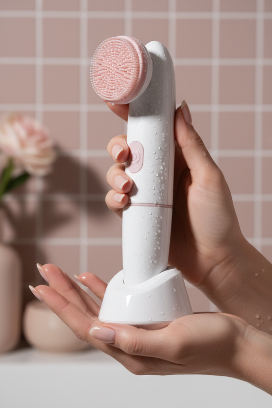 Facial Cleanser Brush - Lifestyle Shot