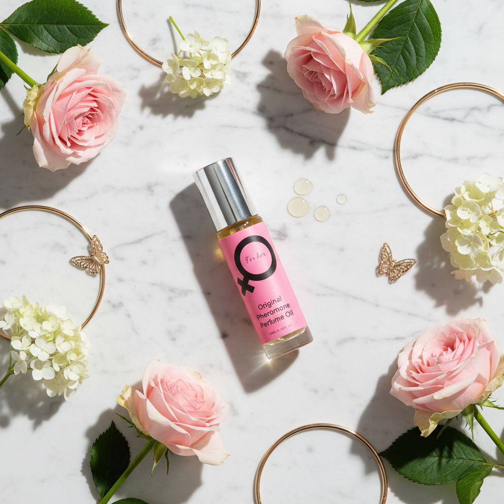 Pheromone Perfume Oil - Marble Flat Lay