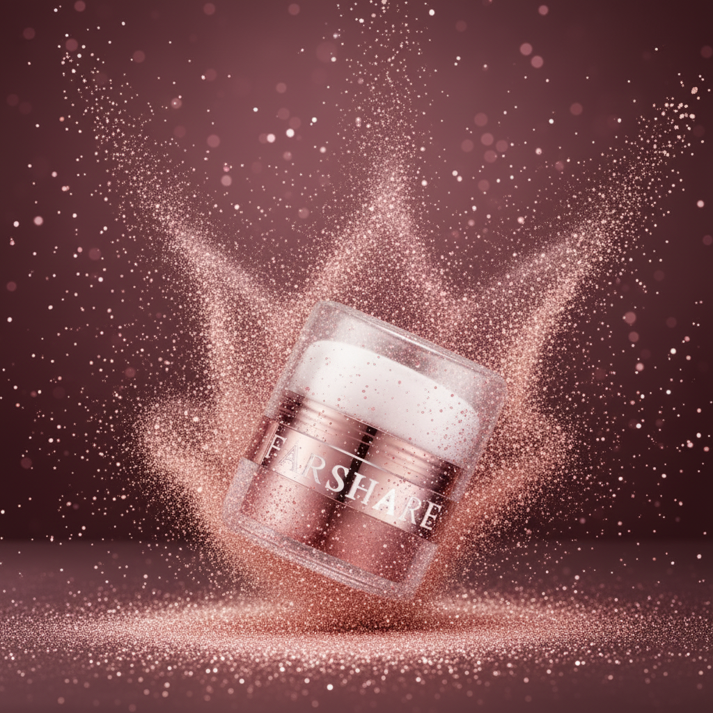 Snow Highlighter Pink Shimmer Background